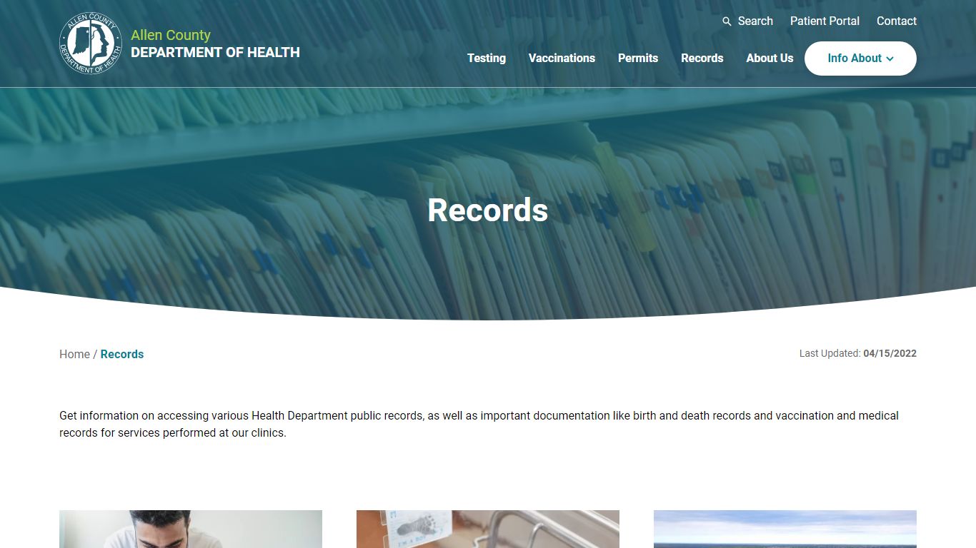 Records | Allen County Department of Health